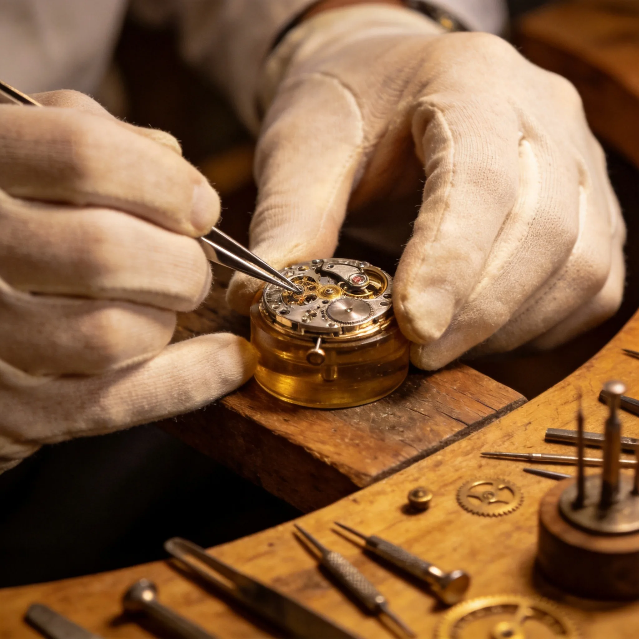 Watchmaker at work